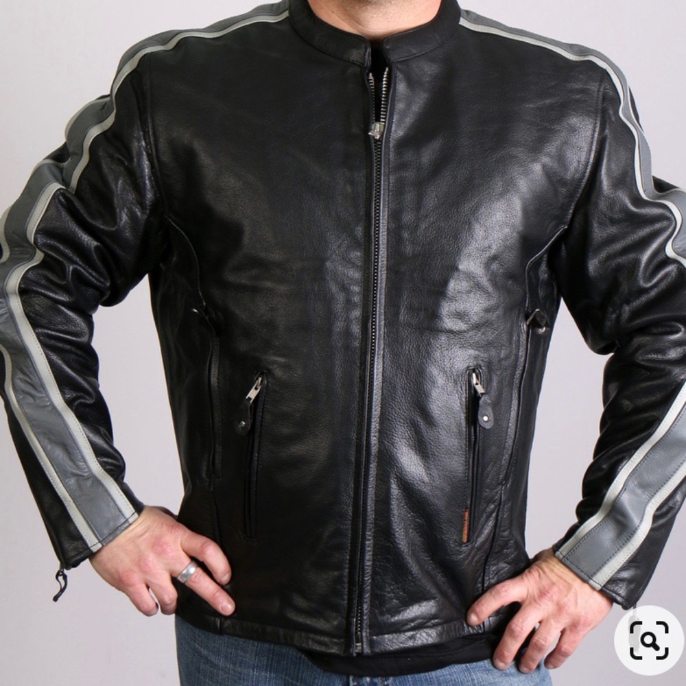🔥🔥EUC Hot Leathers Motorcycle Jacket